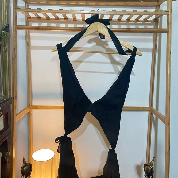 🛍️ Maxi Black Dress. Size- M - Picture 6 of 13